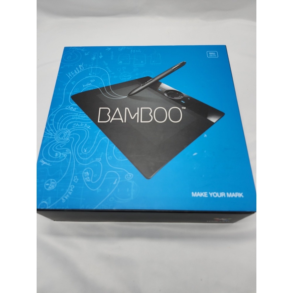 Pre-Owned Wacom Bamboo Make Your Mark Drawing Tablet Adapter‎ Small MTE450 Black